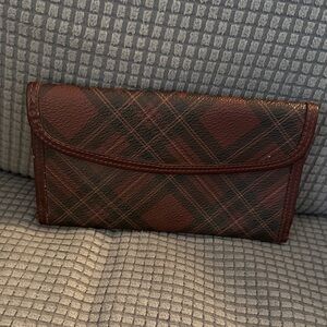 Ralph Lauren Plaid Wallet in Brown and Black
